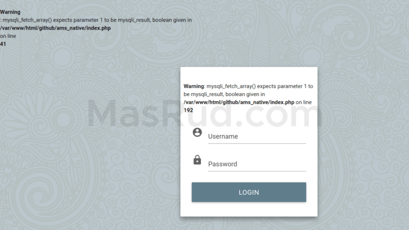 Error mysqli_fetch_array() expects parameter 1 to be mysqli_result, boolean given.